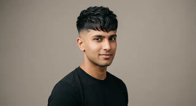 Fringe crop haircut for an oblong face